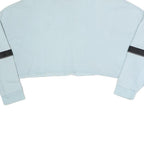 REEBOK Womens Blue Crew Neck 2XL Sweatshirt Cropped Casual Sportswear