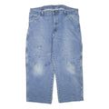 DICKIES Mens Jeans Blue Regular Straight Denim Light W38 L22 Workwear Carpenter