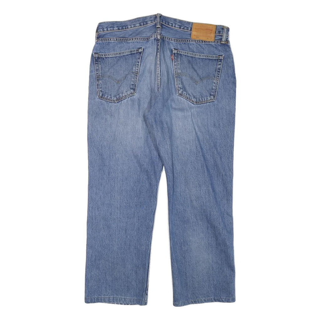 LEVI'S 514 Mens Slim Blue Denim Medium W36 L27 Jeans Zip Classic Fit