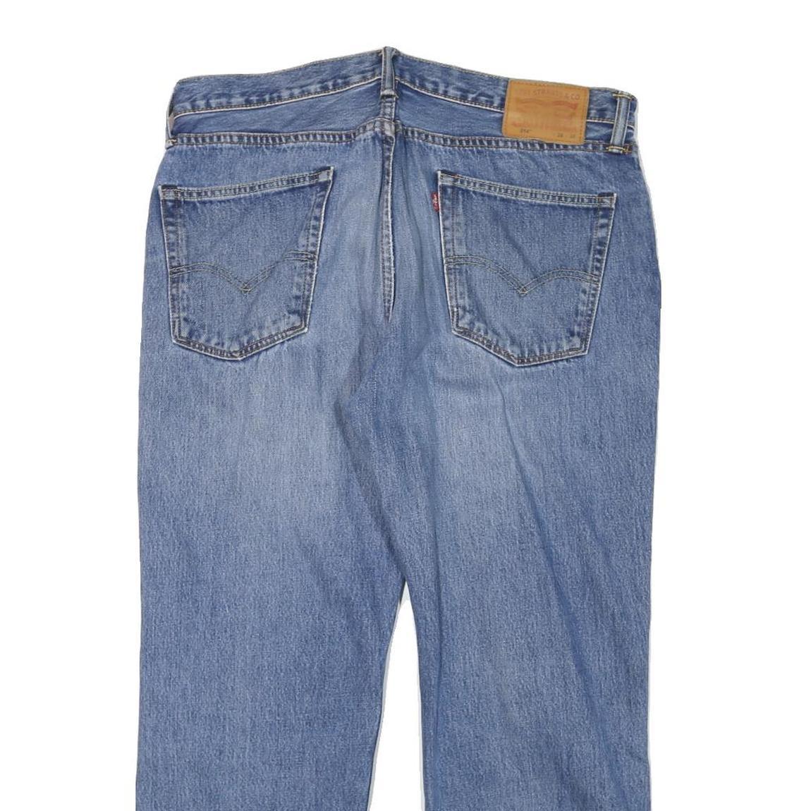 LEVI'S 514 Mens Slim Blue Denim Medium W36 L27 Jeans Zip Classic Fit