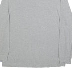 TOMMY HILFIGER Mens Grey Long Sleeve Plain Polo Shirt L Classic Cotton Blend