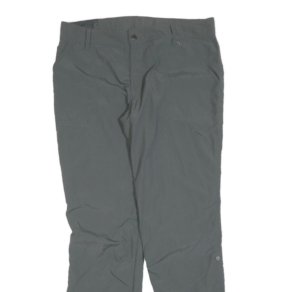 COLUMBIA Womens Grey Polyester Blend Regular Straight Trousers W36 L32 Outdoor