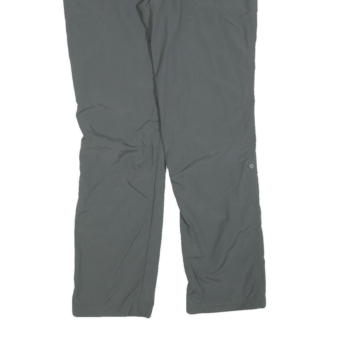 COLUMBIA Womens Grey Polyester Blend Regular Straight Trousers W36 L32 Outdoor