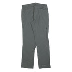 COLUMBIA Womens Grey Polyester Blend Regular Straight Trousers W36 L32 Outdoor