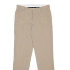 JOSEPH Womens Acetate Beige Slim Trousers W30 L29 Classic Button Closure