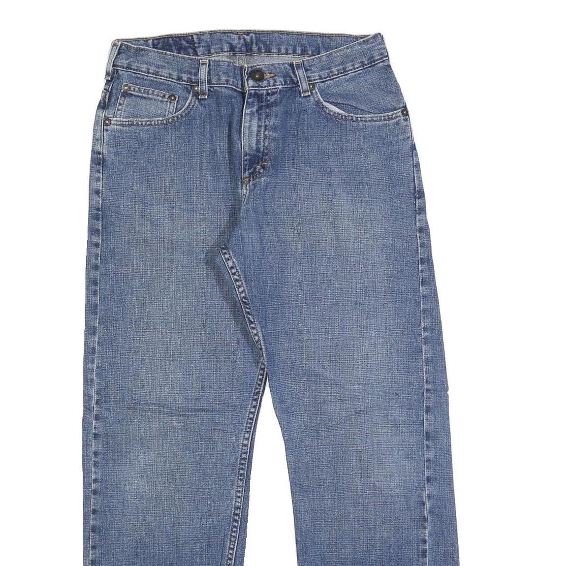 LEE Mens Jeans Blue Regular Straight Denim Medium W30 L30 Classic Cotton Zip