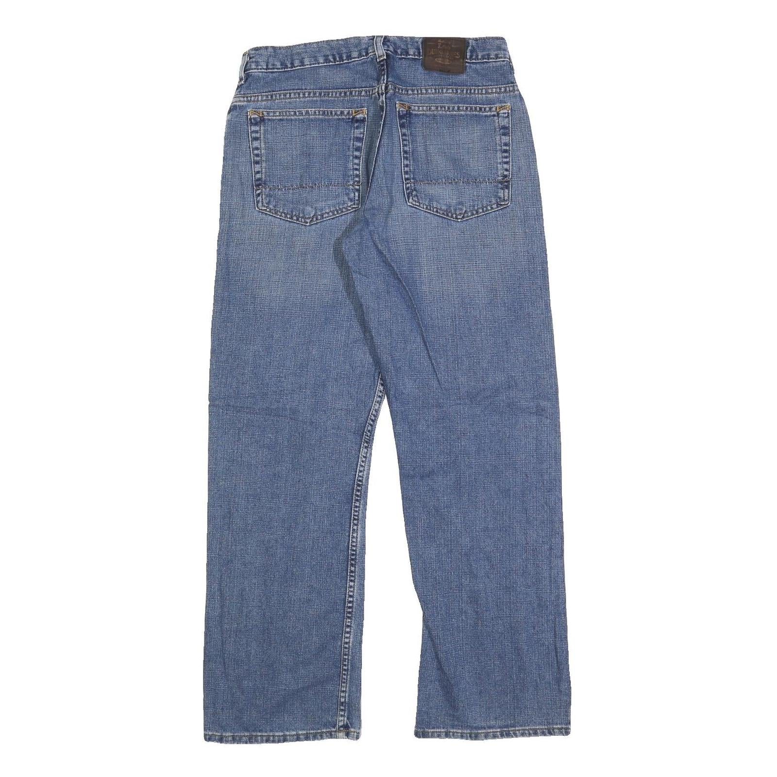 LEE Mens Jeans Blue Regular Straight Denim Medium W30 L30 Classic Cotton Zip