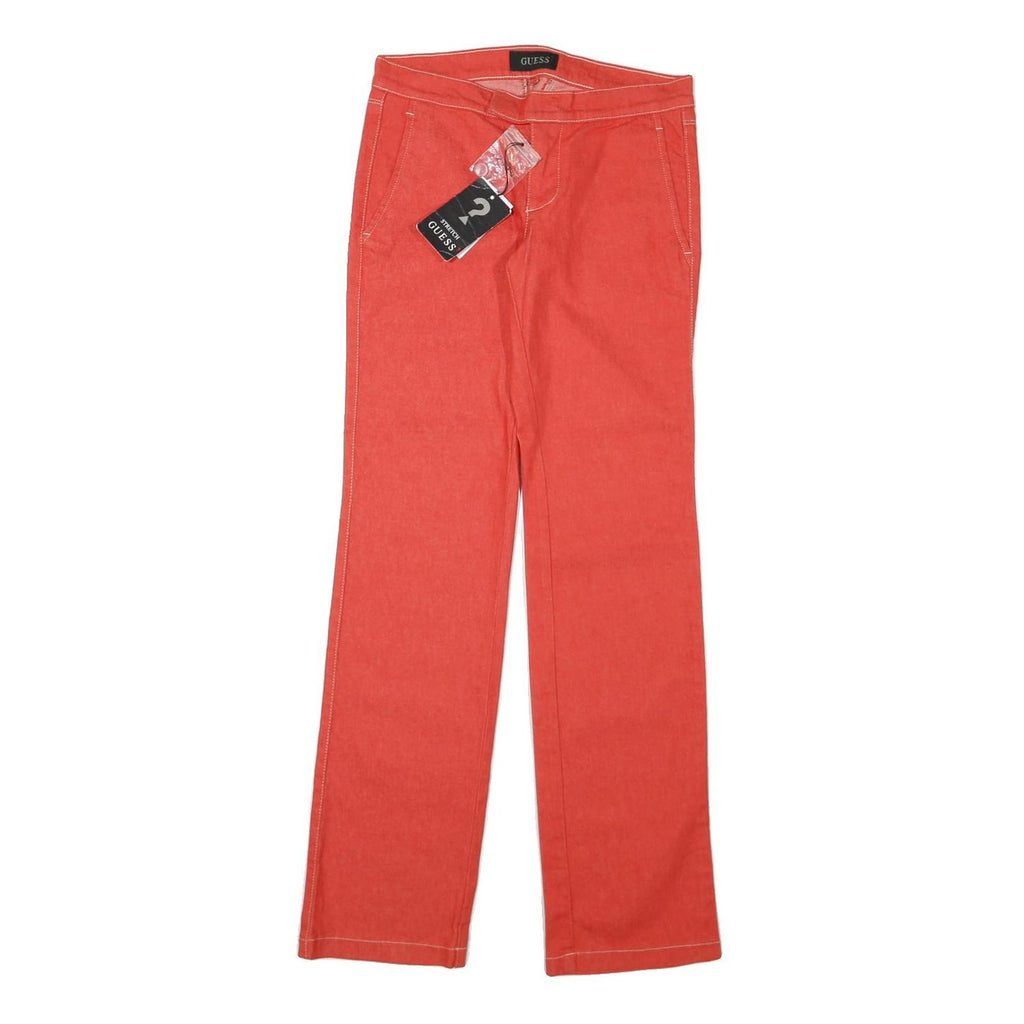 GUESS Womens Jeans Coral Regular Straight Denim W28 L31 Zip Cotton Blend