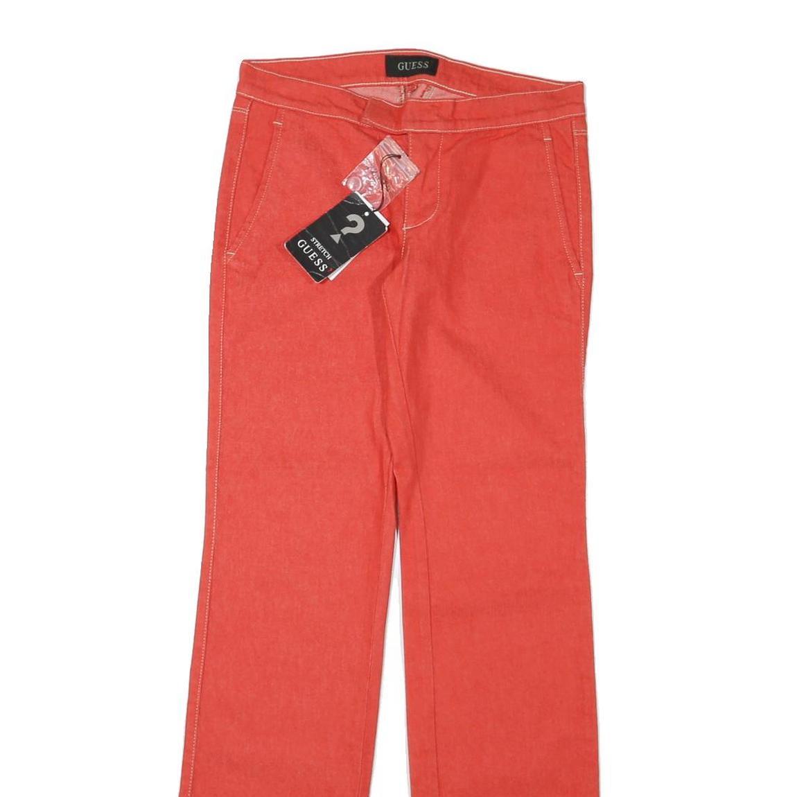 GUESS Womens Jeans Coral Regular Straight Denim W28 L31 Zip Cotton Blend