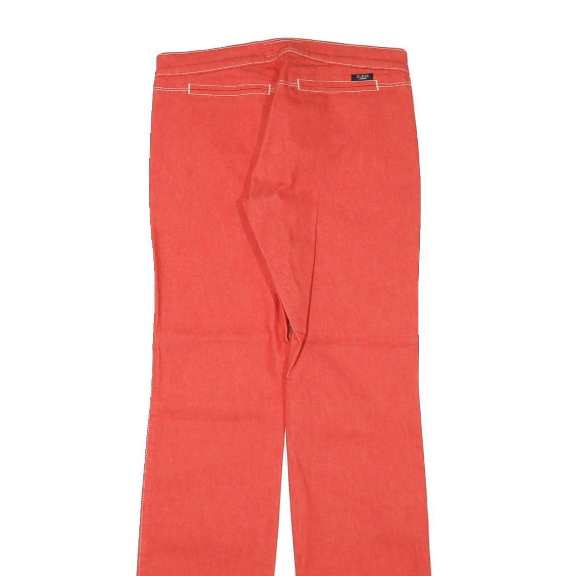 GUESS Womens Jeans Coral Regular Straight Denim W28 L31 Zip Cotton Blend