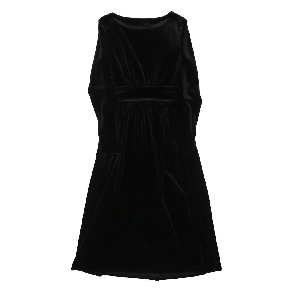 BODEN Womens Black Velvet Long Sleeve Knee Length Dress UK 12 Elegant Soft Fit