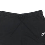 NIKE Womens Black Casual Shorts M W32 Cotton Blend Drawstring Comfort
