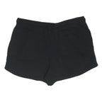 NIKE Womens Black Casual Shorts M W32 Cotton Blend Drawstring Comfort