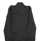 ZOELI'BAT Womens Black Cotton Blend Jacket L Zip Closure Military Style