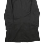 ZOELI'BAT Womens Black Cotton Blend Jacket L Zip Closure Military Style