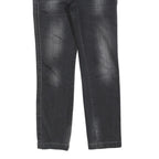 JACOB COHEN Womens Jeans Black Slim Straight Denim Raw W28 L28 Stylish