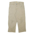 CARHARTT Mens Relaxed Fit Beige Cotton Blend Trouser W30 L21 Workwear Casual