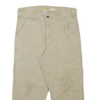 CARHARTT Mens Relaxed Fit Beige Cotton Blend Trouser W30 L21 Workwear Casual