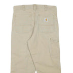 CARHARTT Mens Relaxed Fit Beige Cotton Blend Trouser W30 L21 Workwear Casual