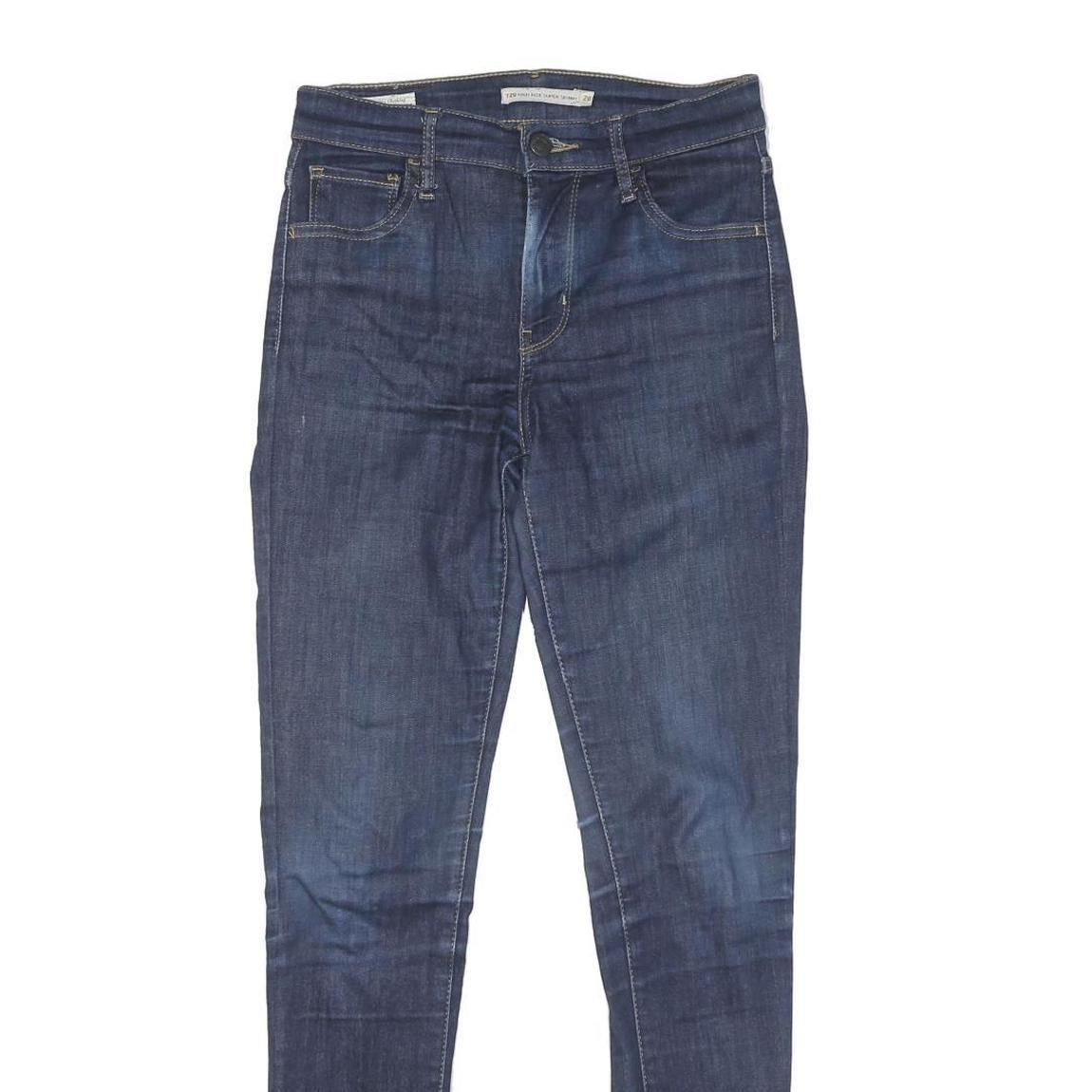 LEVI'S 720 Big E High Rise Super Skinny Womens Jeans Blue Slim Denim Medium W26