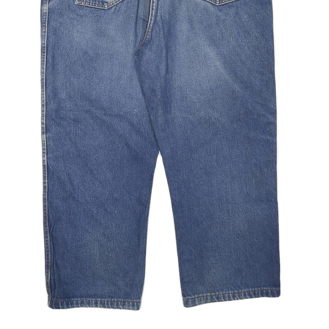 DICKIES Mens Blue Regular Fit Straight Leg Denim Woven Jeans W46 L27 Classic Zip