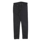 LEVI'S Mens Black Slim Tapered Denim Dark W29 L30 512 Jeans Cotton Blend Zip