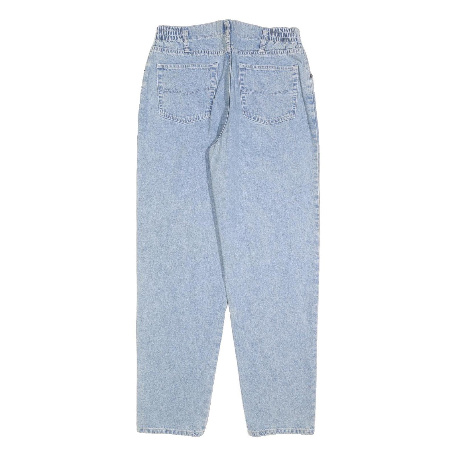 BIG STAR Womens Jeans Light Blue Regular Straight Denim Rinse W28 L30 Zip