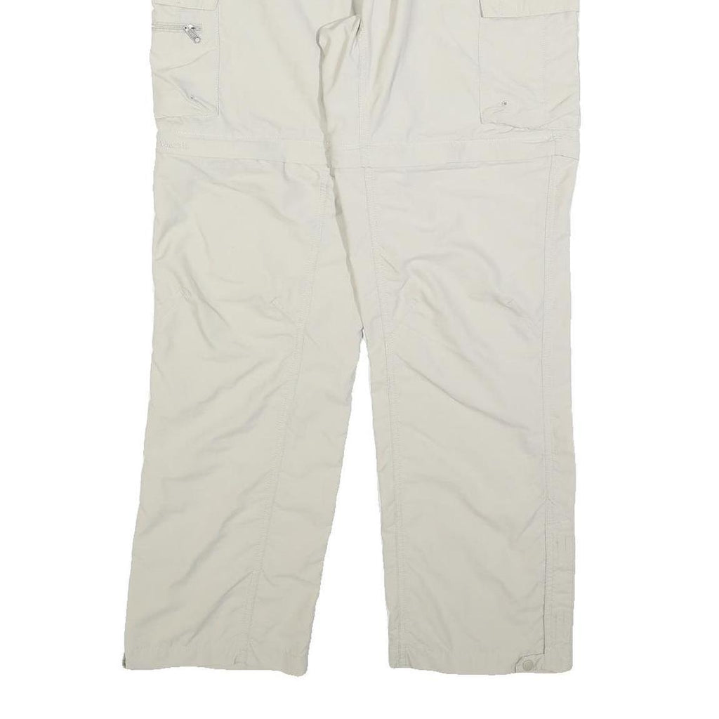 COLUMBIA Womens Regular Fit Beige Zip Cargo Trousers W32 L30 Outdoor Hiking