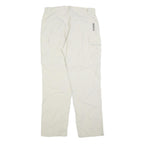 COLUMBIA Womens Regular Fit Beige Zip Cargo Trousers W32 L30 Outdoor Hiking