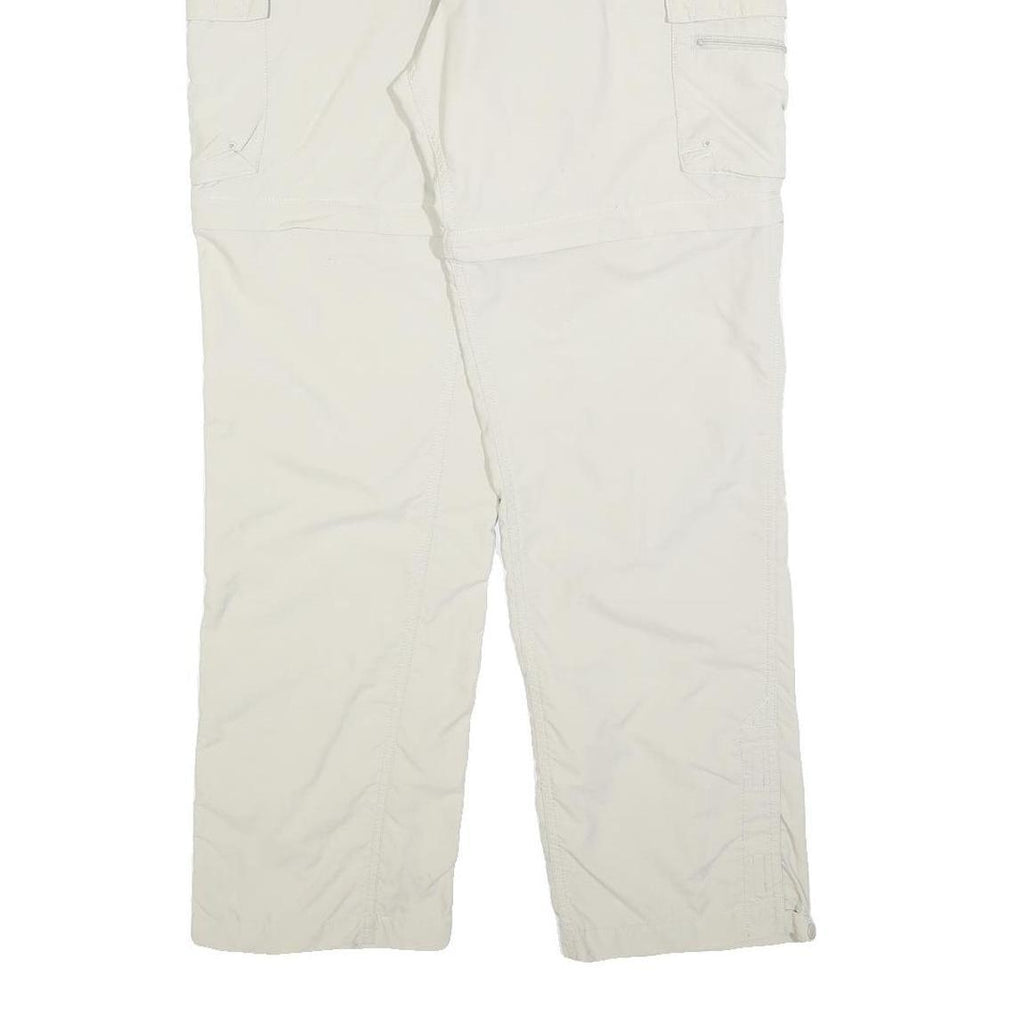 COLUMBIA Womens Regular Fit Beige Zip Cargo Trousers W32 L30 Outdoor Hiking