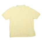 CHAPS Mens Yellow Polo Shirt XL Cotton Blend Basic Casual Summer Wear