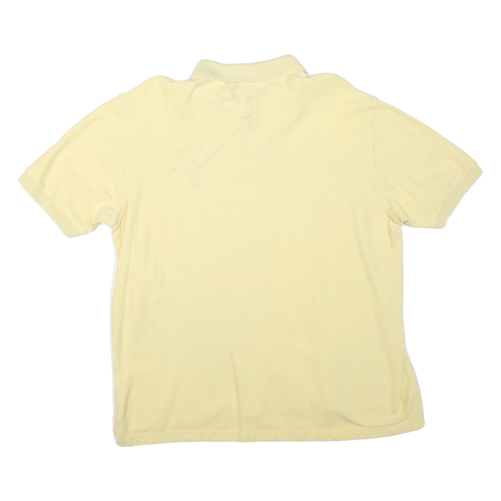 CHAPS Mens Yellow Polo Shirt XL Cotton Blend Basic Casual Summer Wear