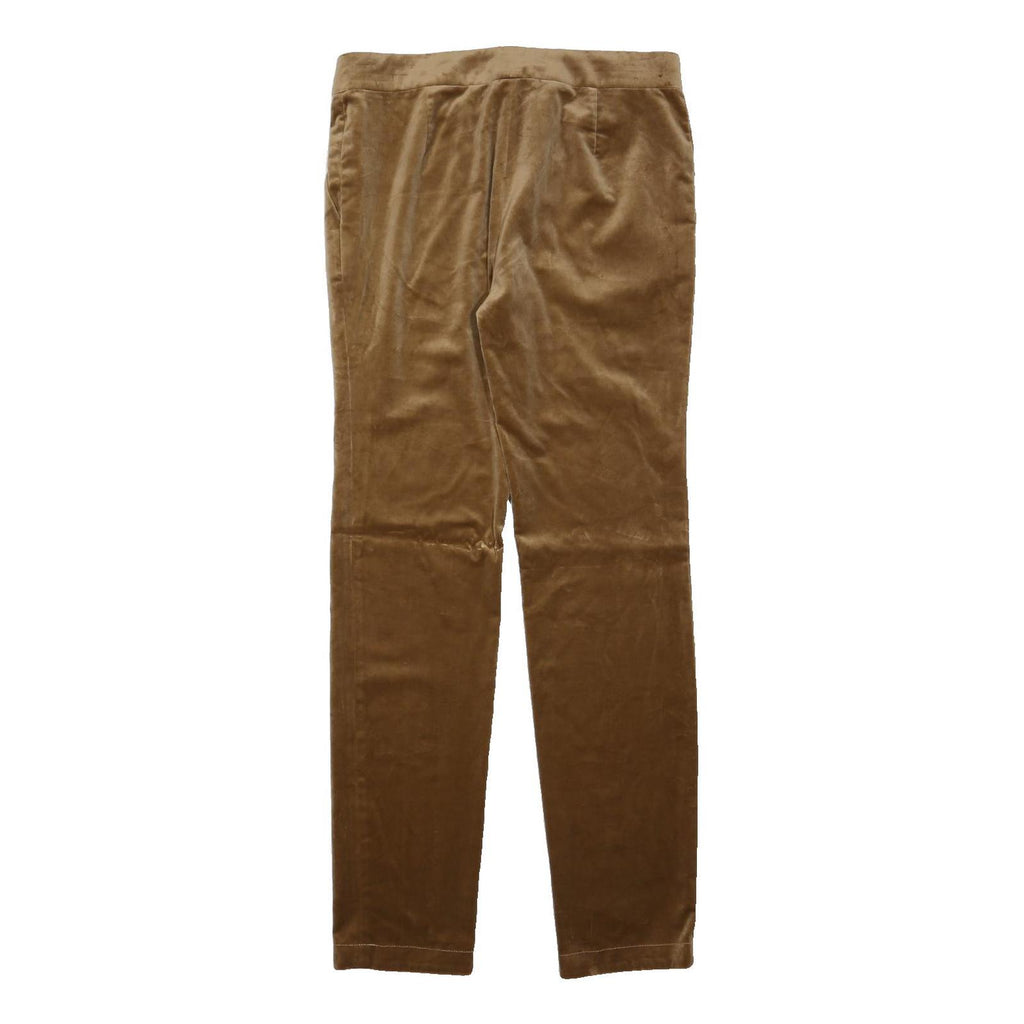 MAX MARA STUDIO Womens Cotton Blend Beige Regular Fit Straight Trousers W30 L30
