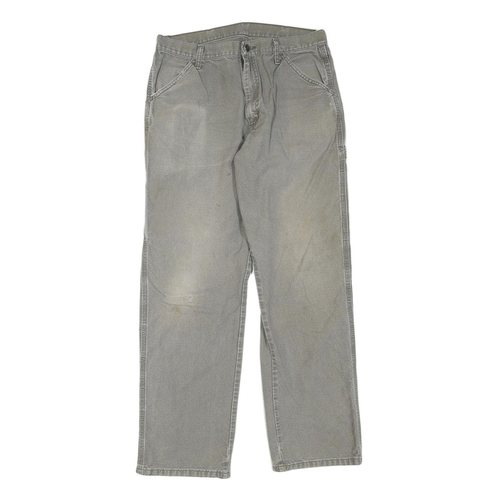 CARHARTT Mens Regular Fit Grey Cotton Blend Denim Jeans W32 L32 Workwear Utility