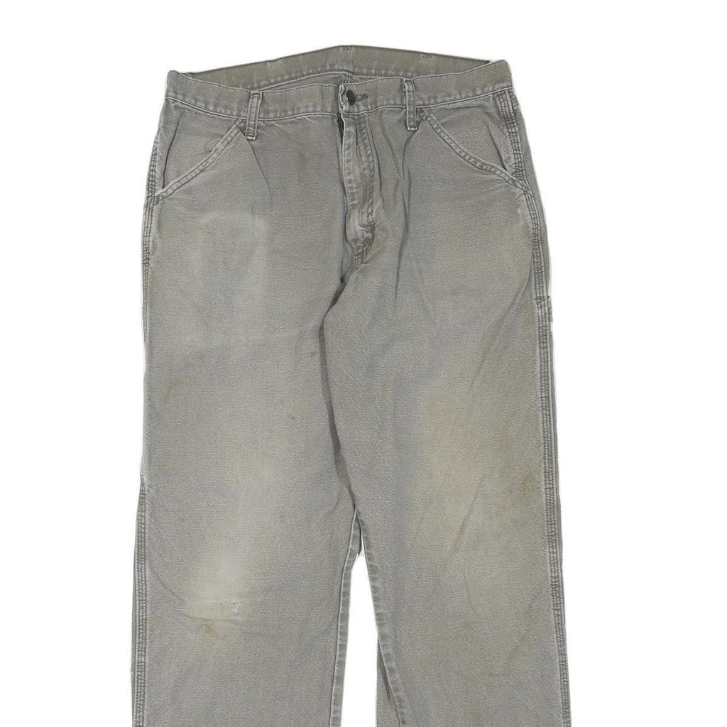 CARHARTT Mens Regular Fit Grey Cotton Blend Denim Jeans W32 L32 Workwear Utility