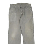 CARHARTT Mens Regular Fit Grey Cotton Blend Denim Jeans W32 L32 Workwear Utility