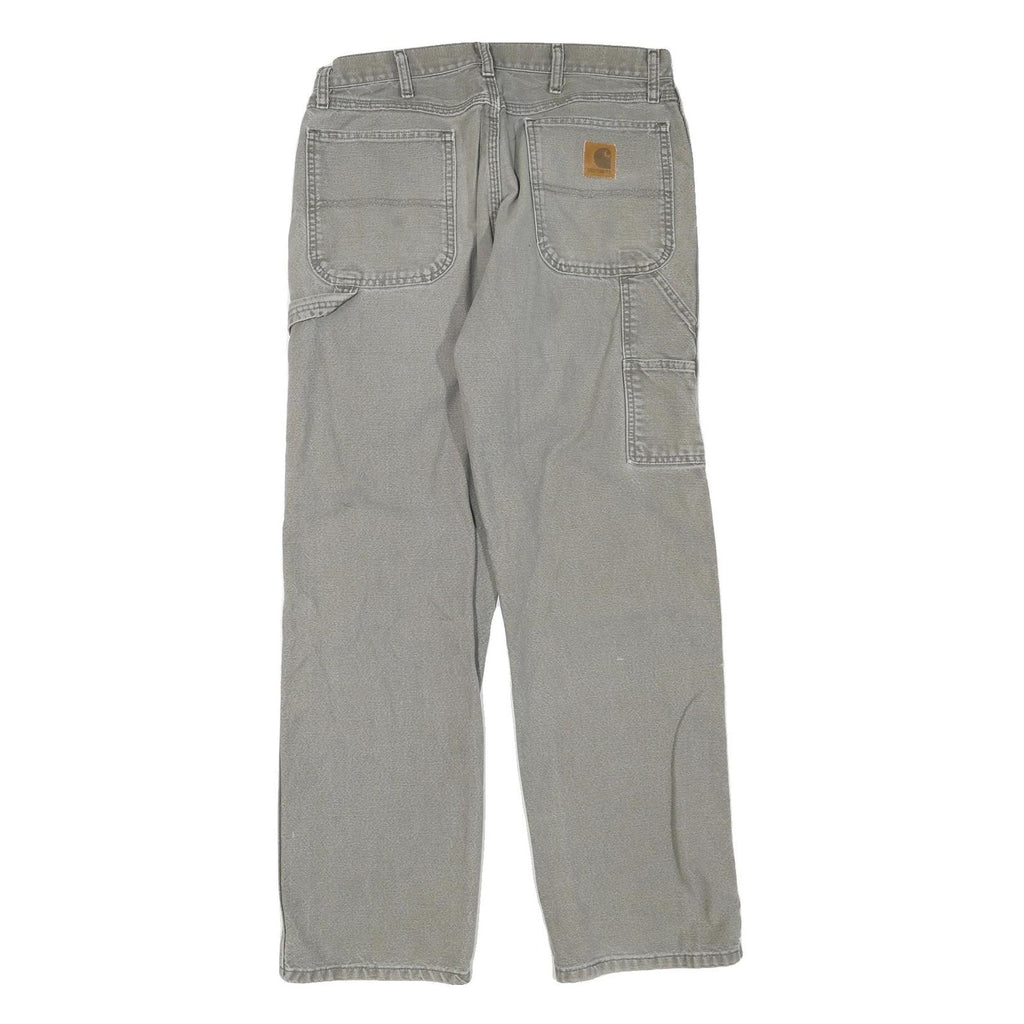 CARHARTT Mens Regular Fit Grey Cotton Blend Denim Jeans W32 L32 Workwear Utility