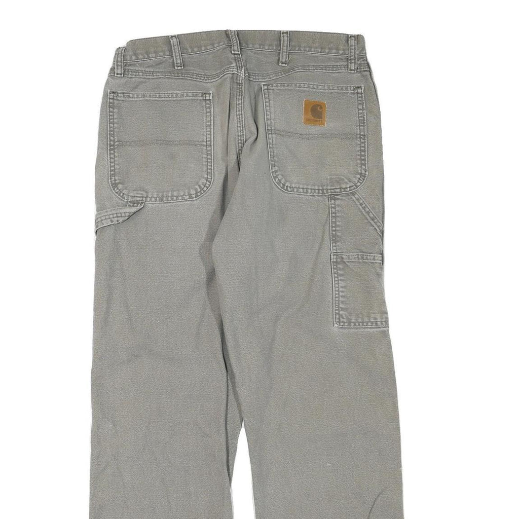 CARHARTT Mens Regular Fit Grey Cotton Blend Denim Jeans W32 L32 Workwear Utility