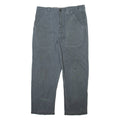 Mens Trousers Grey Regular Straight W36 L29