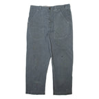 Mens Trousers Grey Regular Straight W36 L29