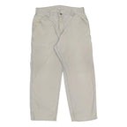 CARHARTT Mens Cotton Beige Regular Straight Trousers W32 L28 Workwear Utility