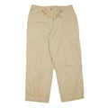JONES NEW YORK Womens Cotton Blend Beige Relaxed Cargo Trousers W32 L26 Casual