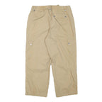 JONES NEW YORK Womens Cotton Blend Beige Relaxed Cargo Trousers W32 L26 Casual