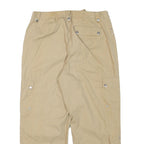 JONES NEW YORK Womens Cotton Blend Beige Relaxed Cargo Trousers W32 L26 Casual
