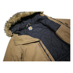 CARHARTT Mens Brown & Camel Jacket XS Cotton Plain Zip Hooded Workwear