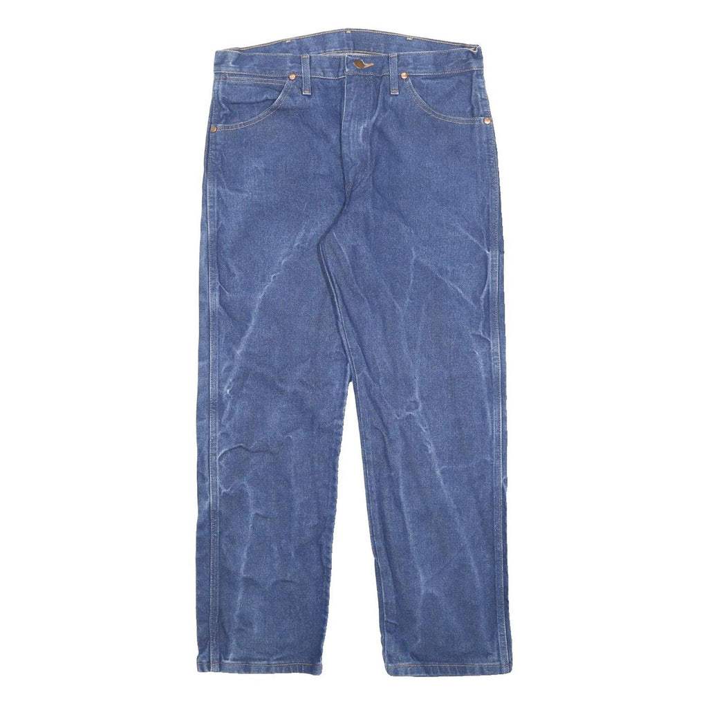 WRANGLER Mens Jeans Blue Regular Straight Denim Medium W33 L29 Classic Style