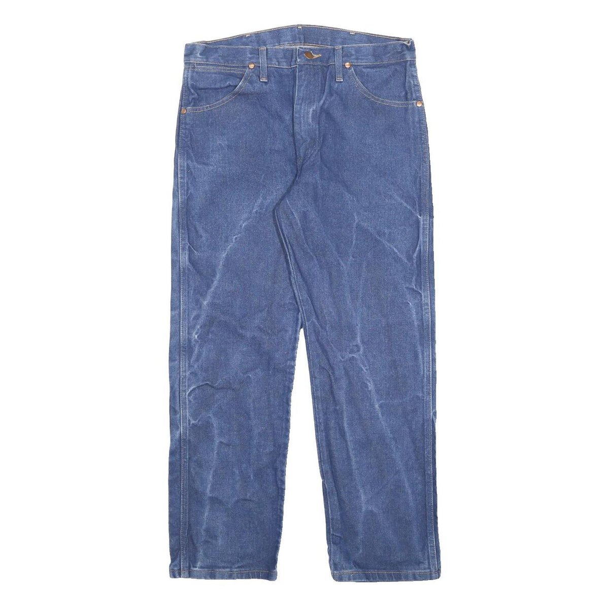 WRANGLER Mens Jeans Blue Regular Straight Denim Medium W33 L29 Classic Style