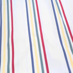 TOMMY HILFIGER Mens White & Multi Stripe Cotton Shirt M Button Down Collar Long
