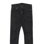 LEVI'S 510 Mens Slim Skinny Black Denim W30 L29 Cotton Blend Zip Jeans