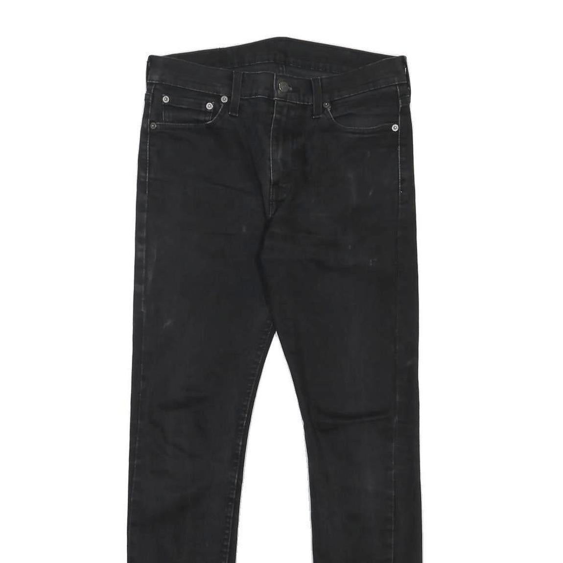 LEVI'S 510 Mens Slim Skinny Black Denim W30 L29 Cotton Blend Zip Jeans